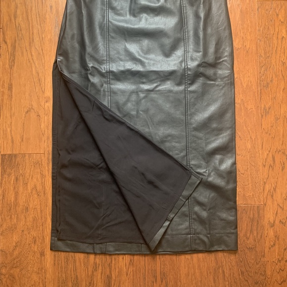 Free People Mira Leather Bodice Midi Dress - Size 10 - Picture 10 of 12